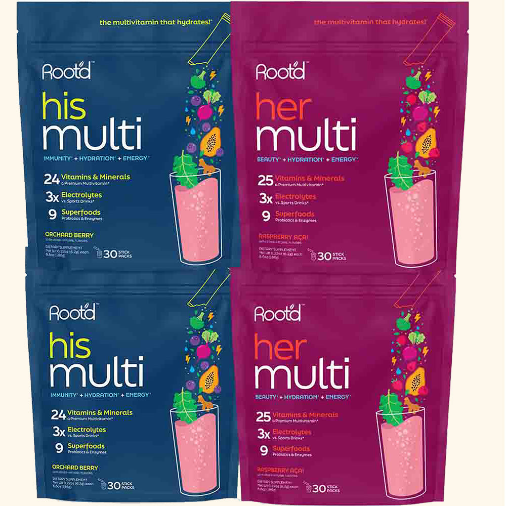 Couples Wellness Pack - Hydrating Multivitamin for Her & Him Root'd
