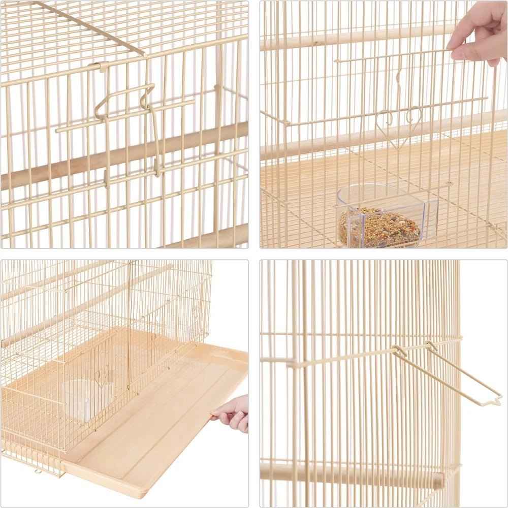 30" Bird Cage with Slide-Out Tray and Wood Perches