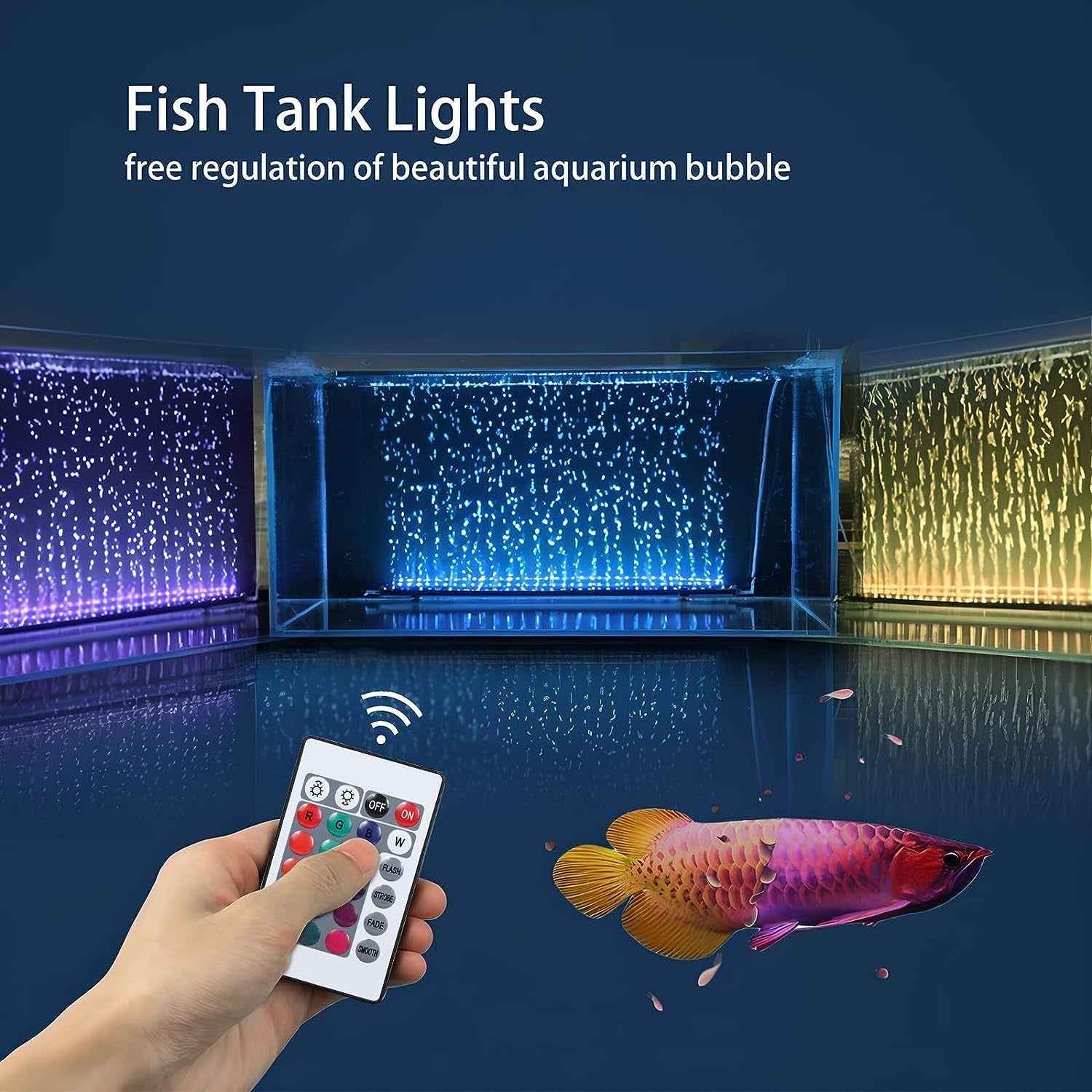 Fish Tank Light with Air Bubble Hole