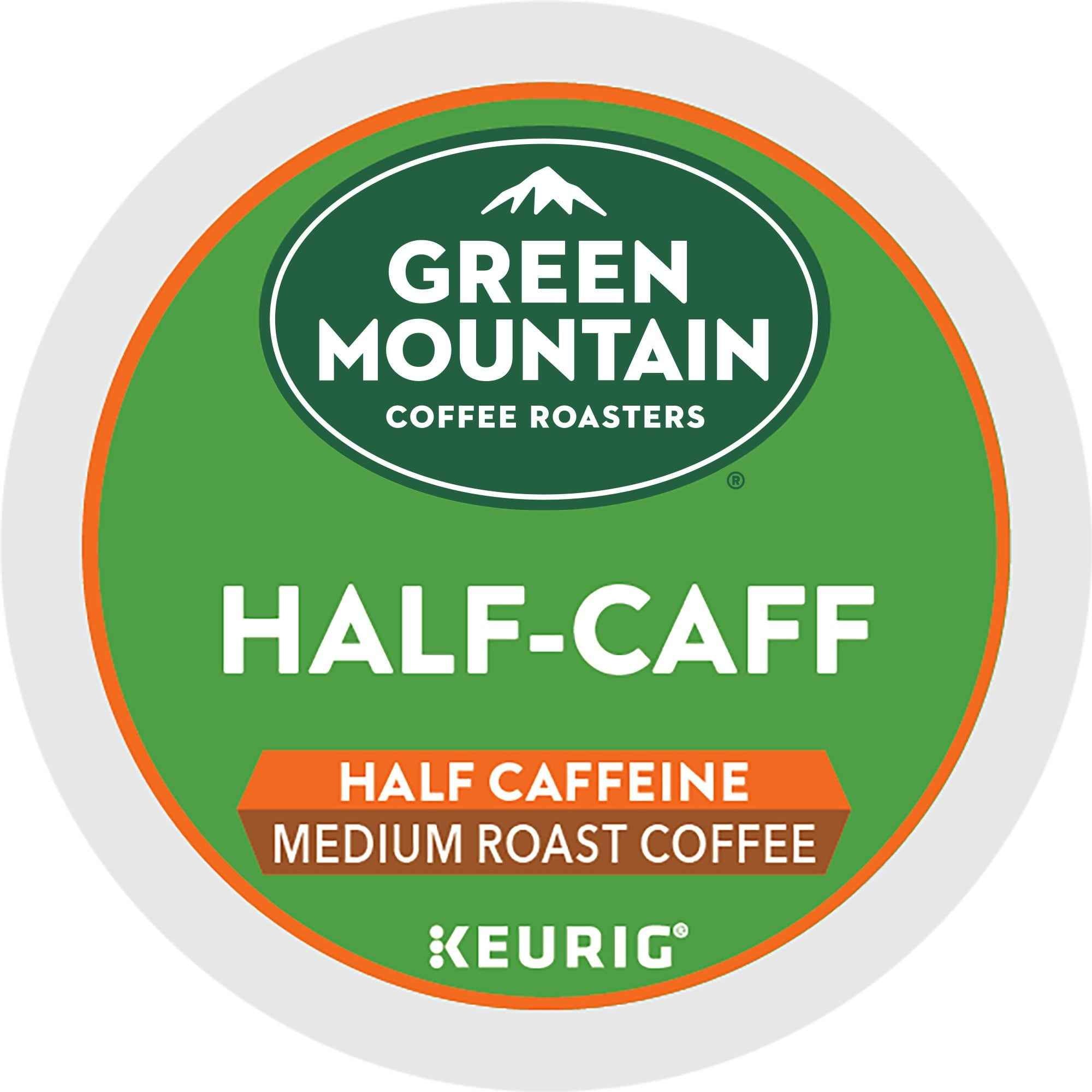 Green Mountain Coffee Roasters Half Caff Coffee, Keurig Single-Serve K-Cup pods, Medium Roast, 24 Count