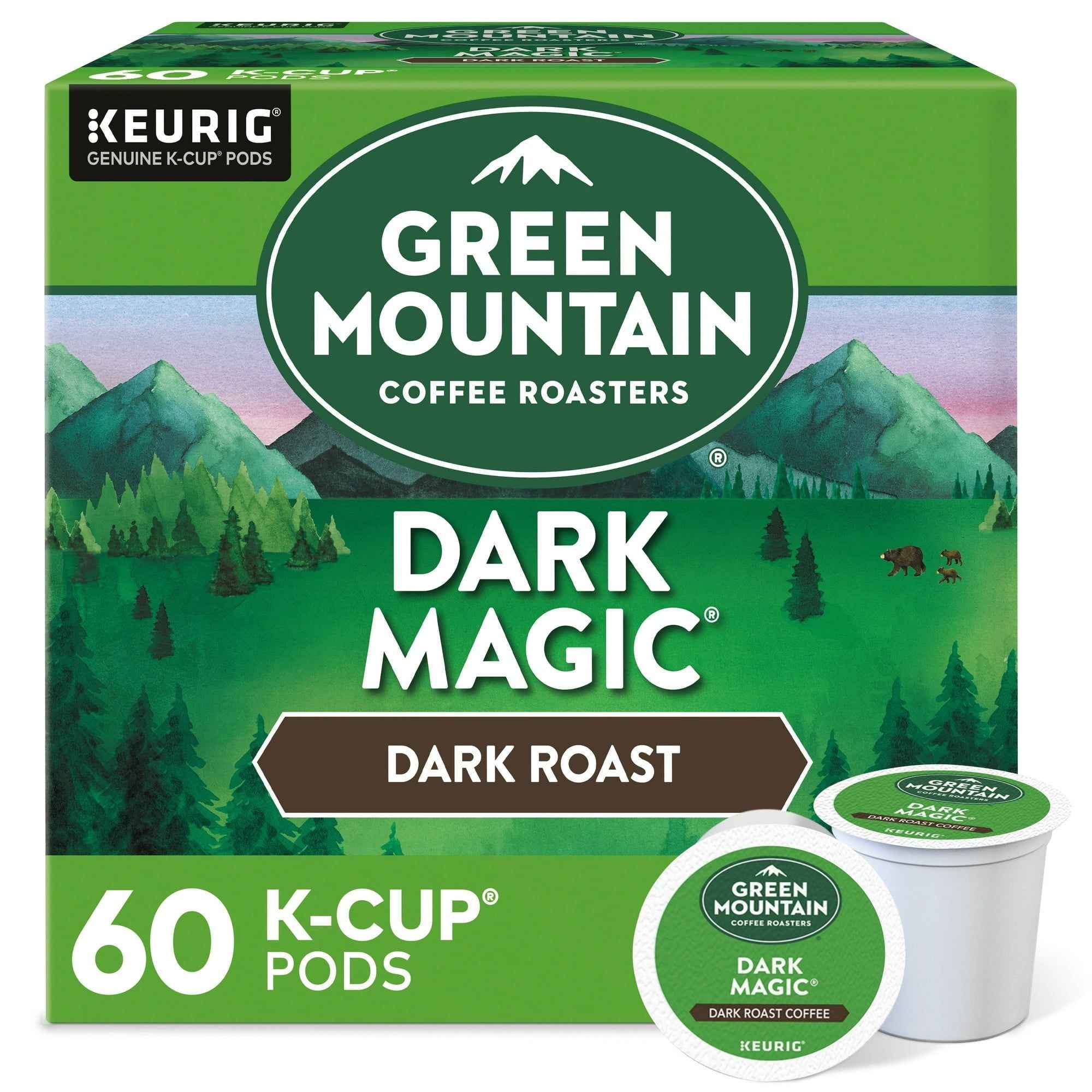 Green Mountain Coffee Roasters Dark Magic K-Cup Coffee Pods, 60 Count - Dark Roast Delight