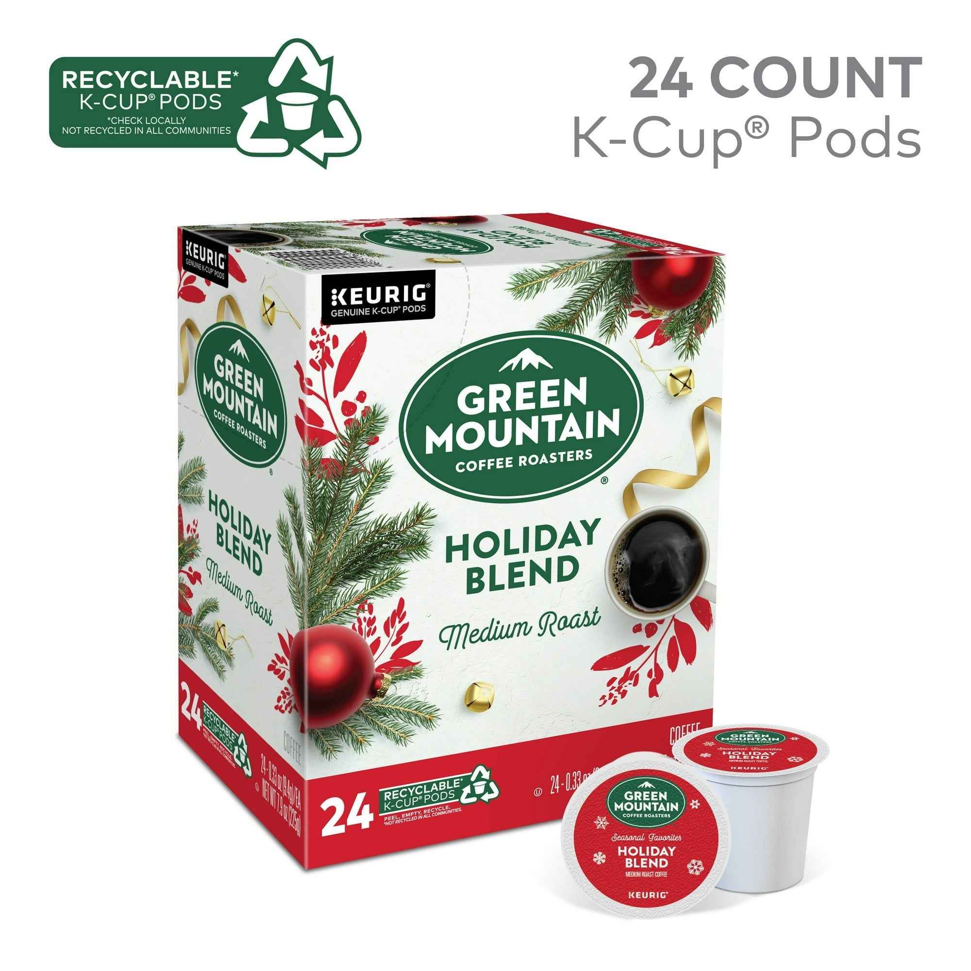 Green Mountain Coffee Roasters Holiday Blend, Keurig Single Serve K-Cup Pods, 24 Count