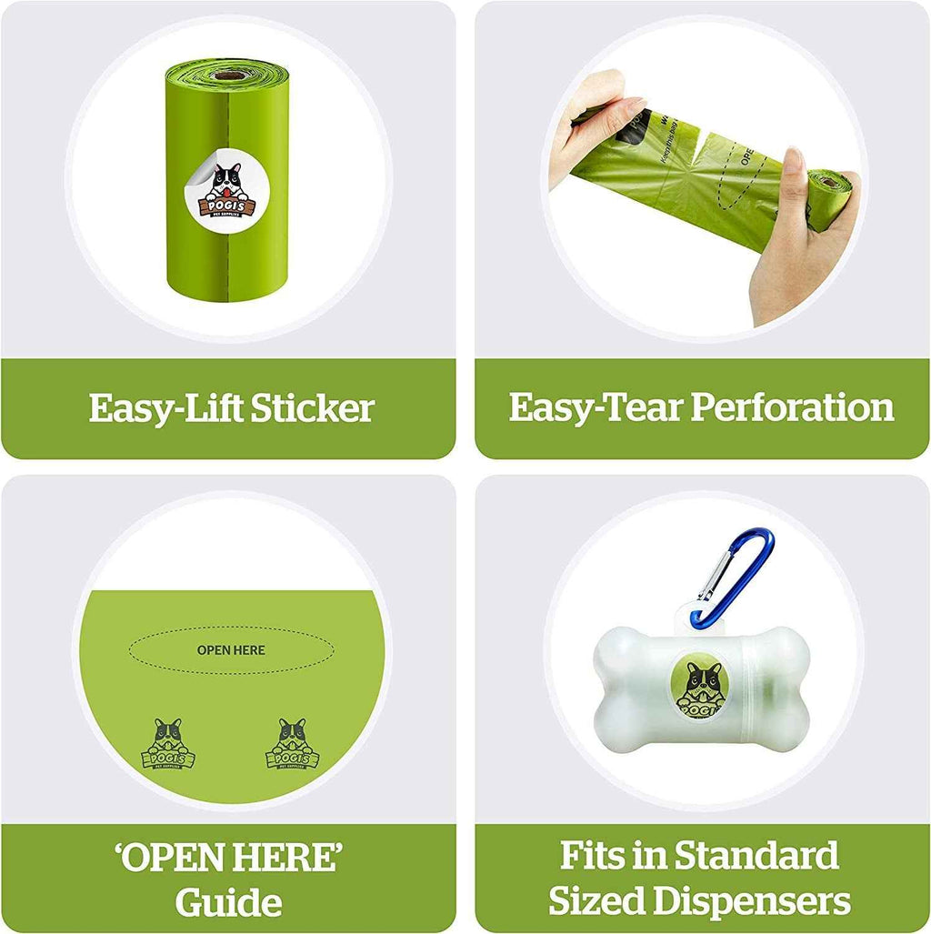 Pogi’S Dog Poop Bags - 10 Rolls (150 Doggie Poop Bags)