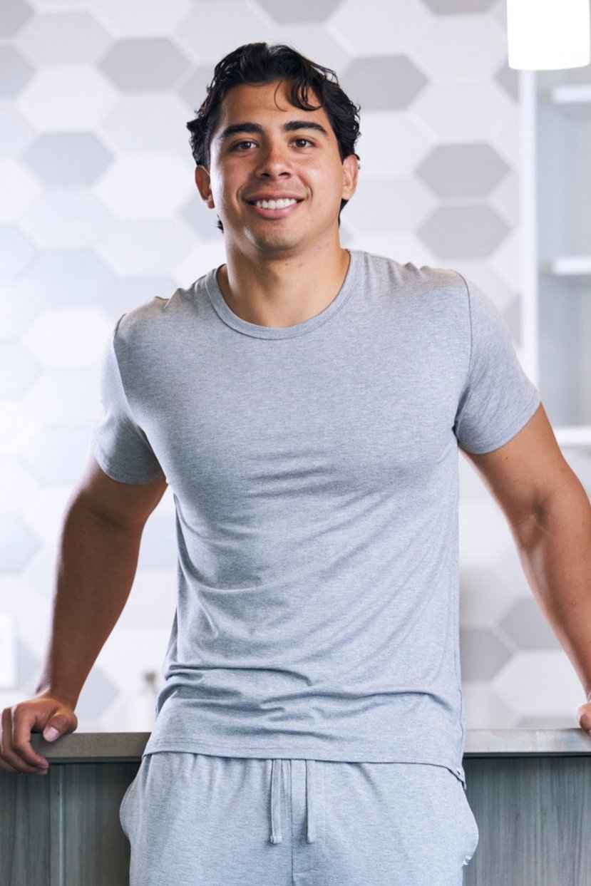 Men's Soft Bamboo Lounge Short Sleeve T-Shirt