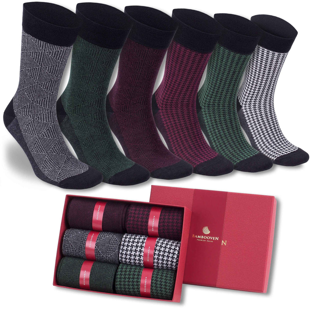 Men’s Bamboo Dress & Trouser Socks 6-Pack - 625