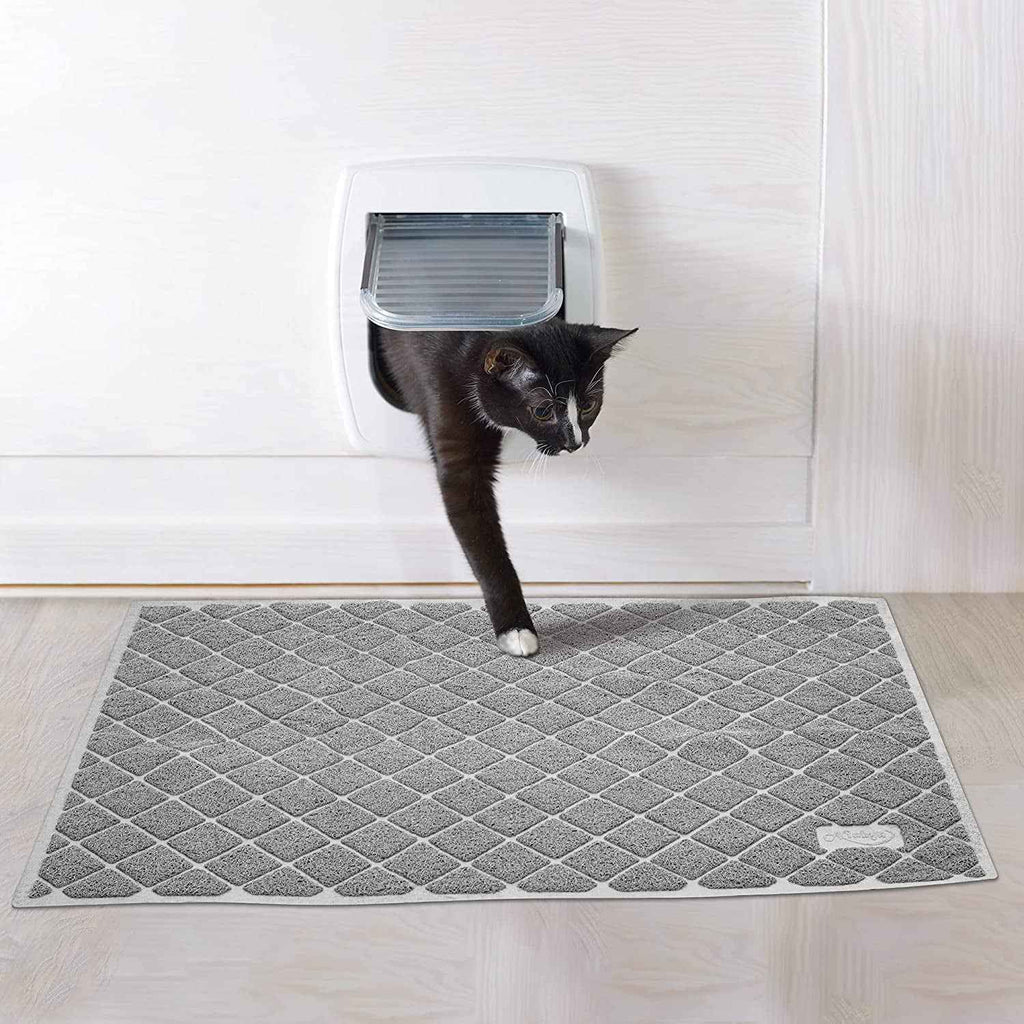 Premium Cat Litter Mat, Litter Box Mat with Non-Slip and Waterproof Backin