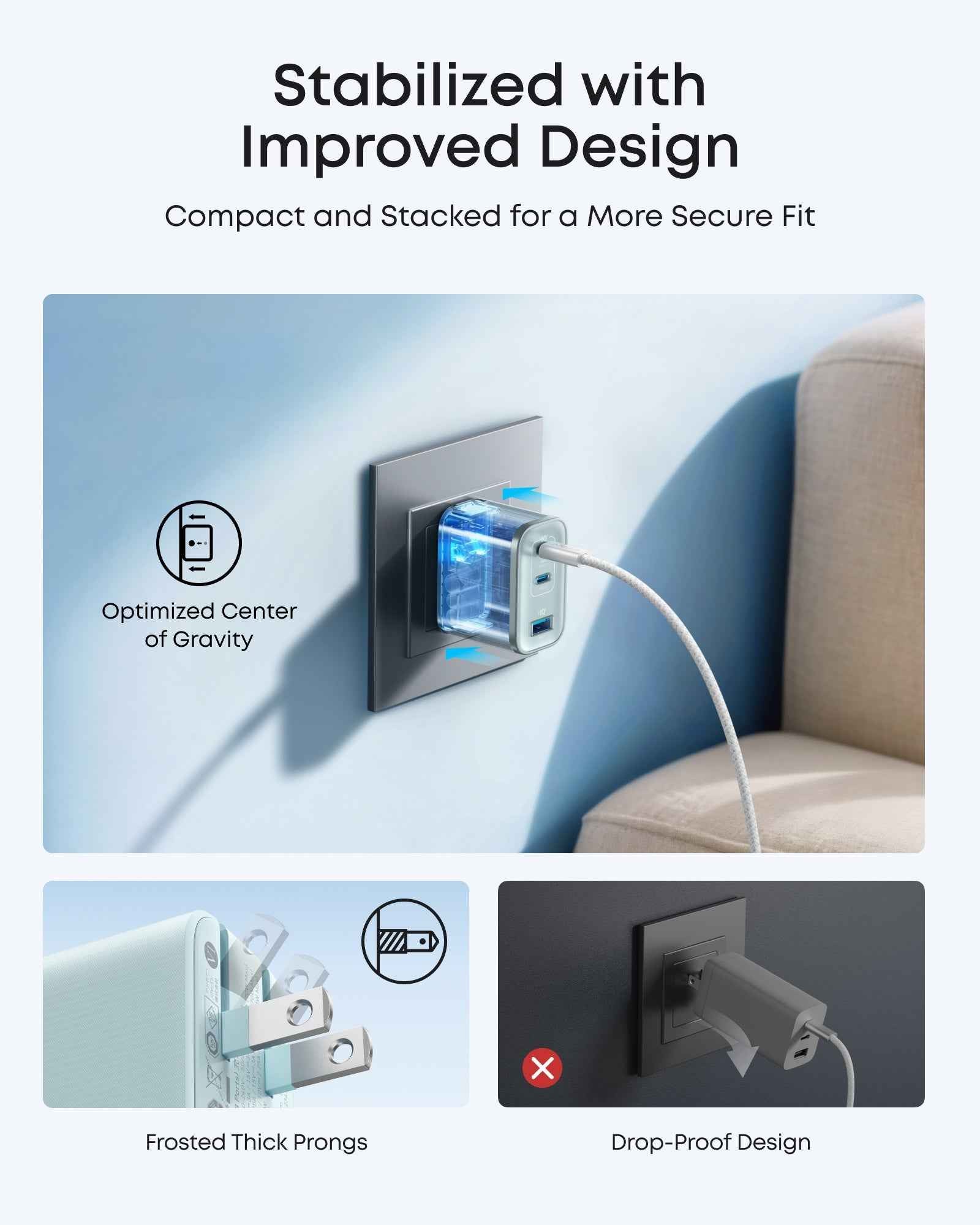 Anker Nano Charger (70W, 3 Ports)