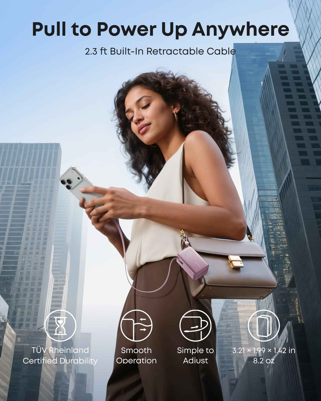 Anker Nano Power Bank (10K, 45W, Built-In Retractable USB-C Cable)