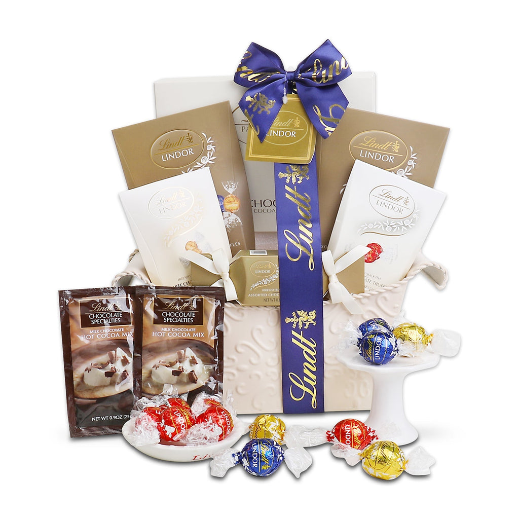 Lindt Chocolate Gift Basket Alder Creek Gift Baskets