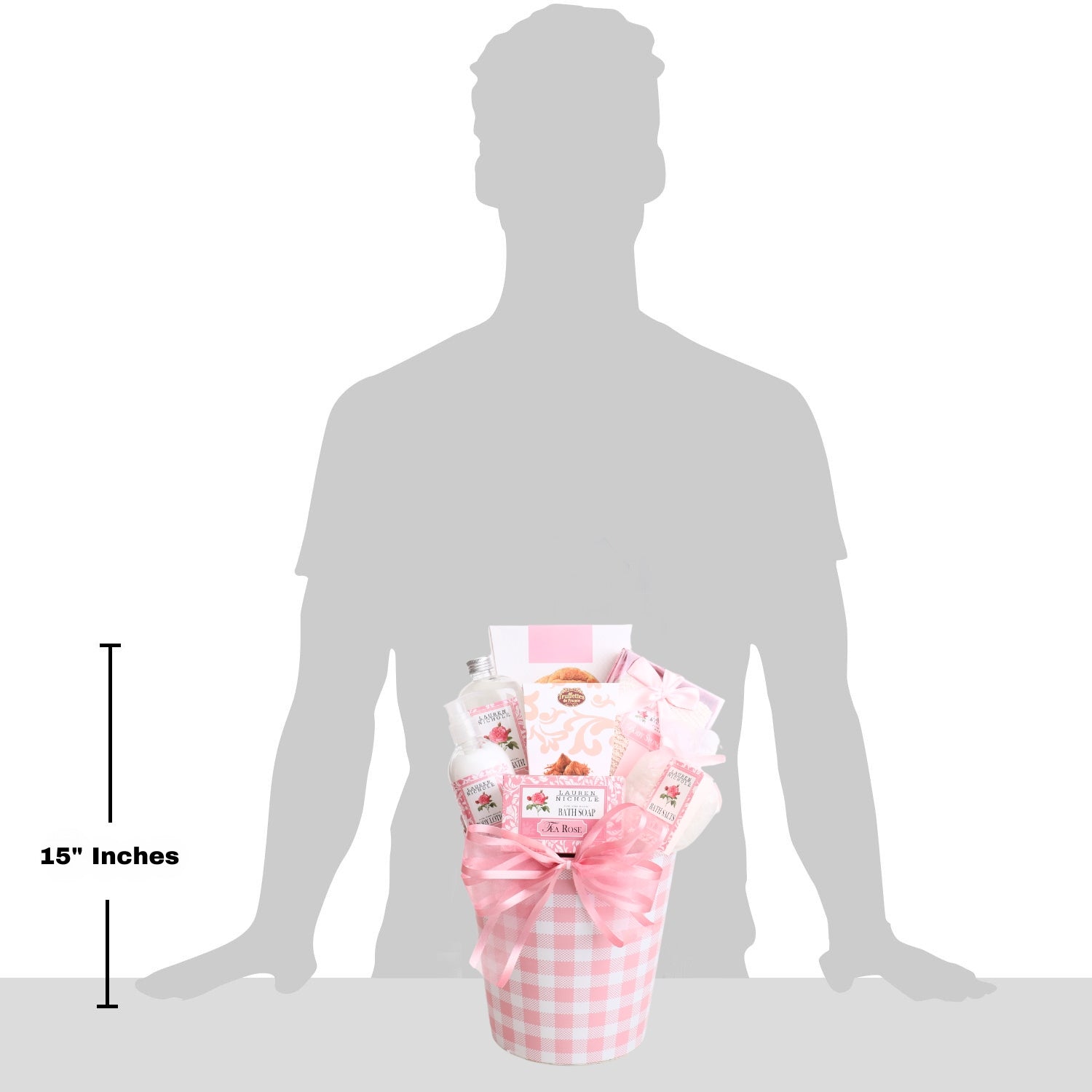 Rose Spa Gift Basket with French Truffles Delight Alder Creek Gift Baskets