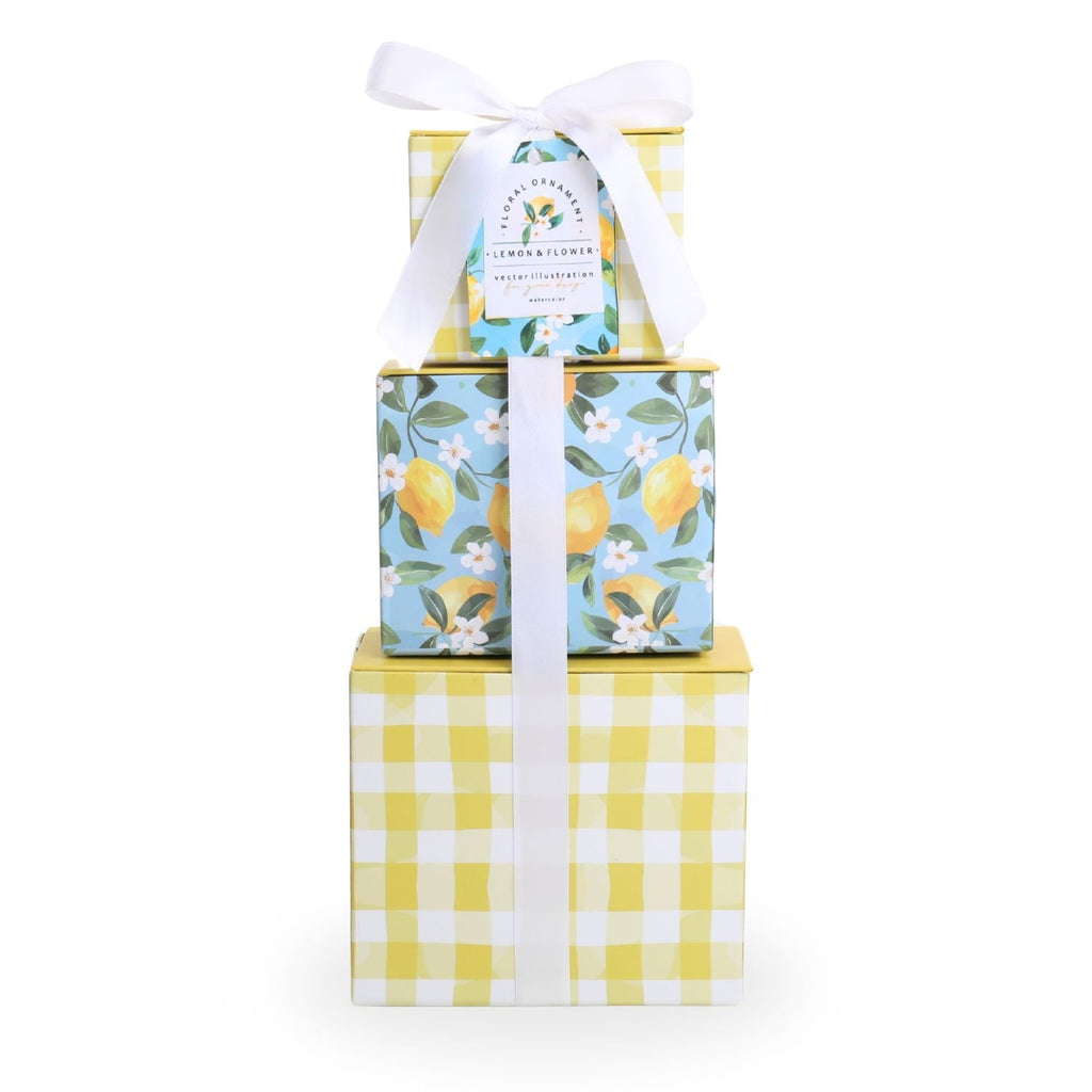 Lemon Gift Tower - Delightful Citrus-Themed Treats and Surprises Alder Creek Gift Baskets