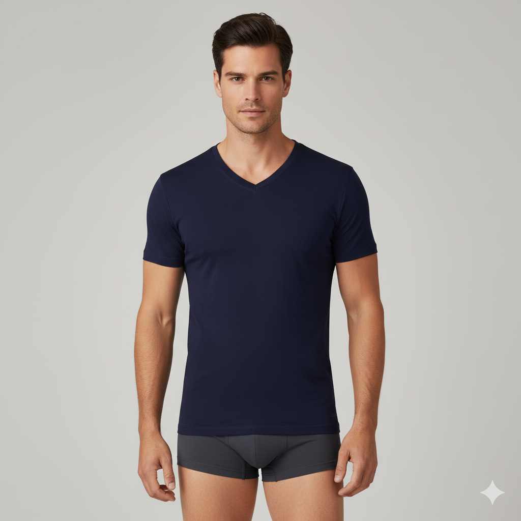 Men's Bamboo V-Neck Undershirt (3 Pack) Bambooven