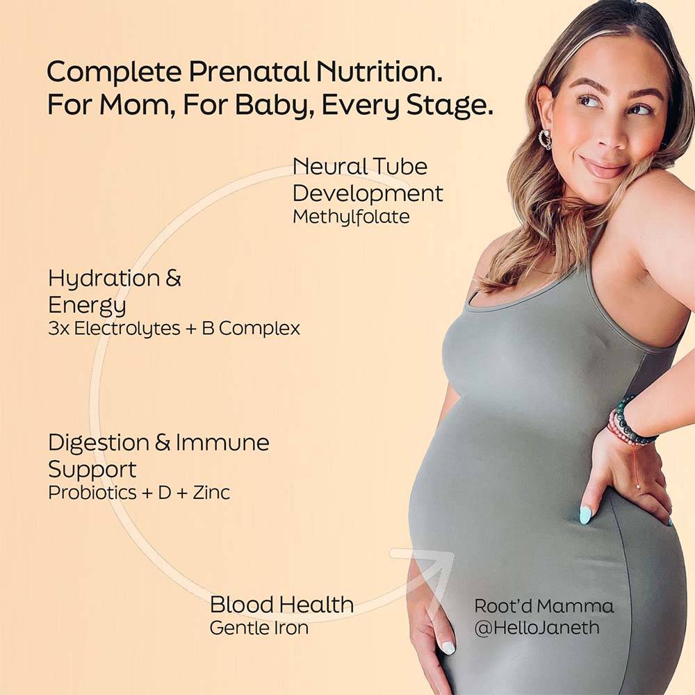 Essential Prenatal Nutrition + Electrolytes Root'd