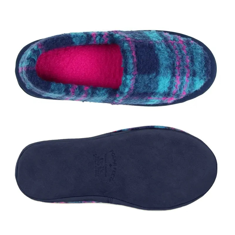 Women's Peacock Plaid Mocs for Ultimate Comfort and Style Polar Feet® LLC