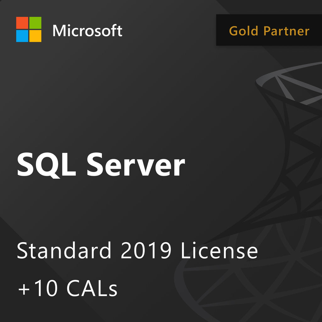 Microsoft SQL Server 2019 Standard - License + 10 CALs Helpful Downloads
