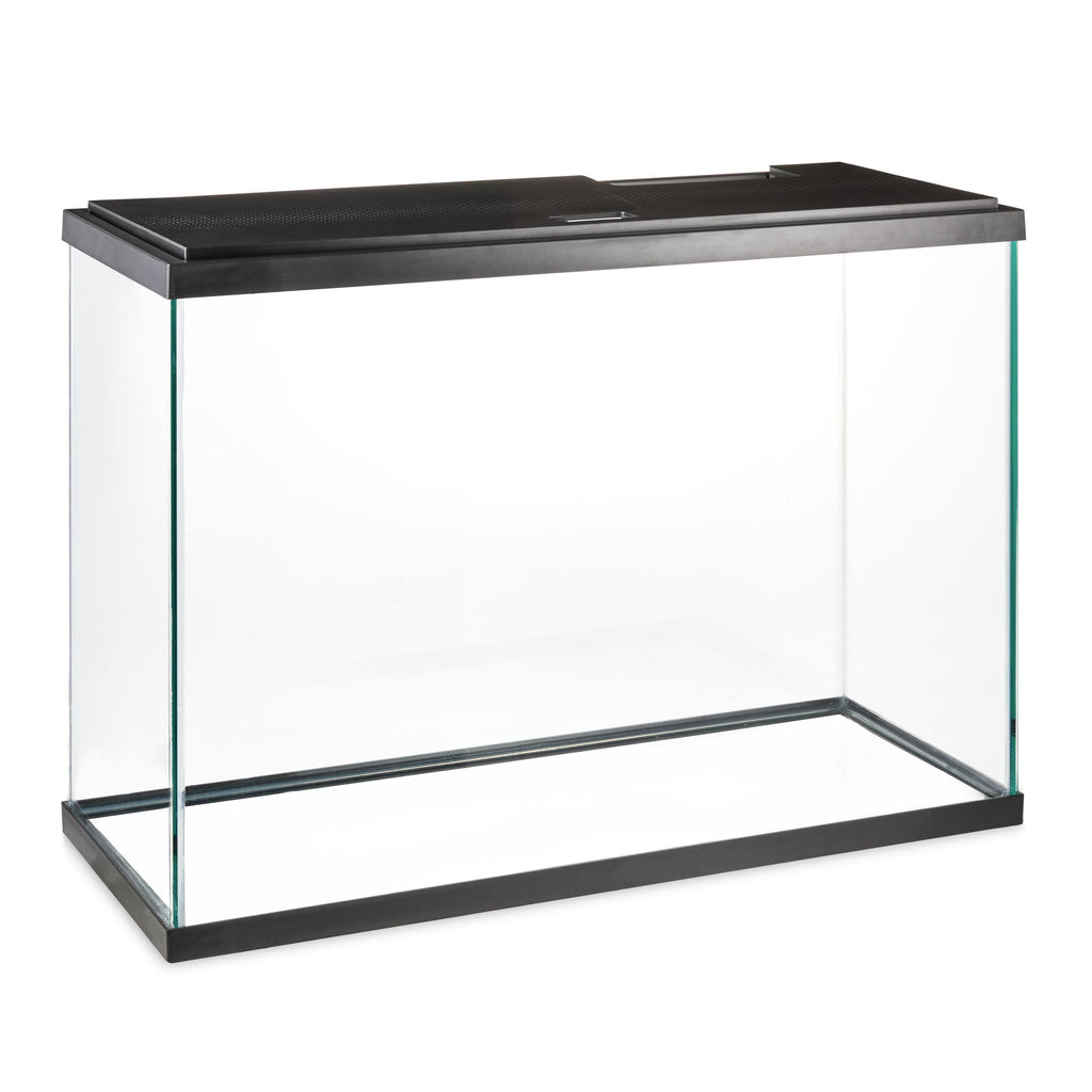 Glass 29 Gallon Aquarium Starter Kit, Black, 30.2''L X 12.44''W X 21.18''H MJ's Pet Closet