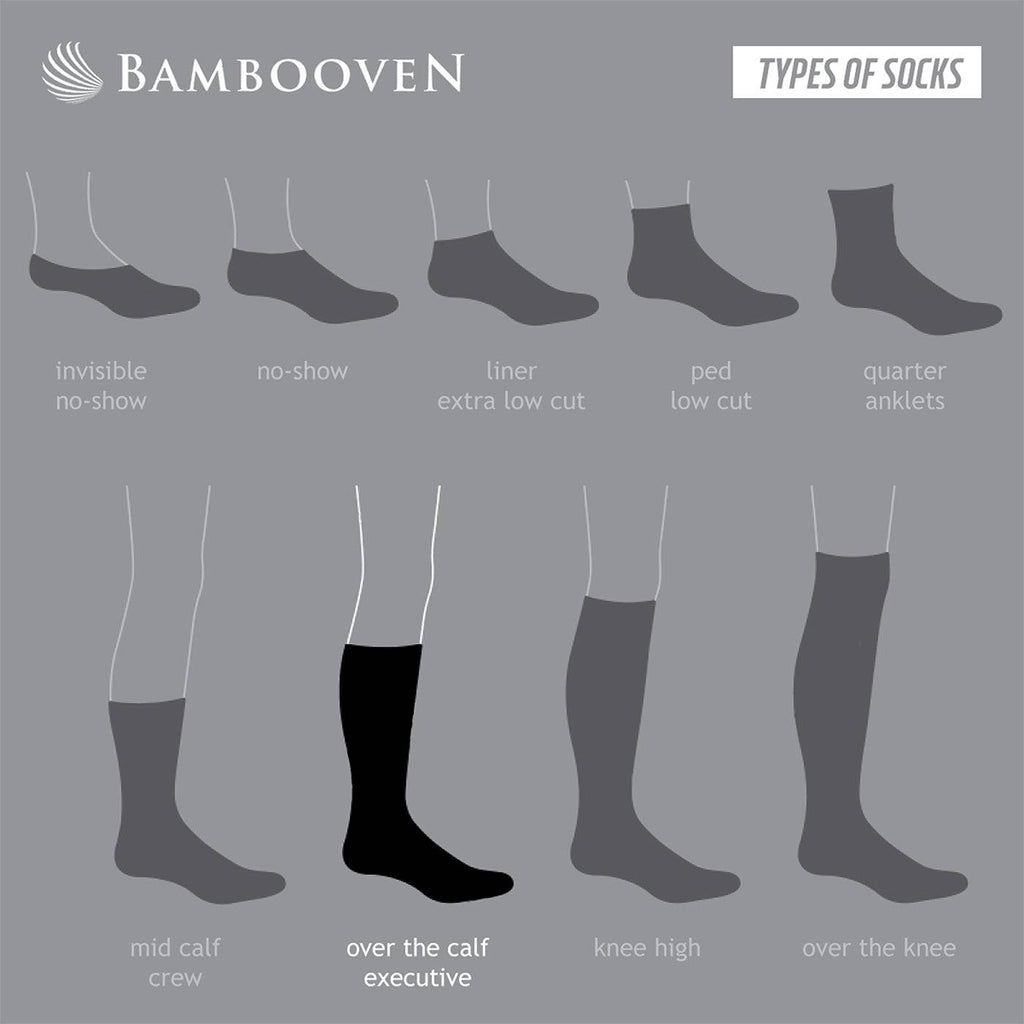 Men’s Bamboo Diabetic Dress & Trouser Socks 6-Pack - 637 Bambooven