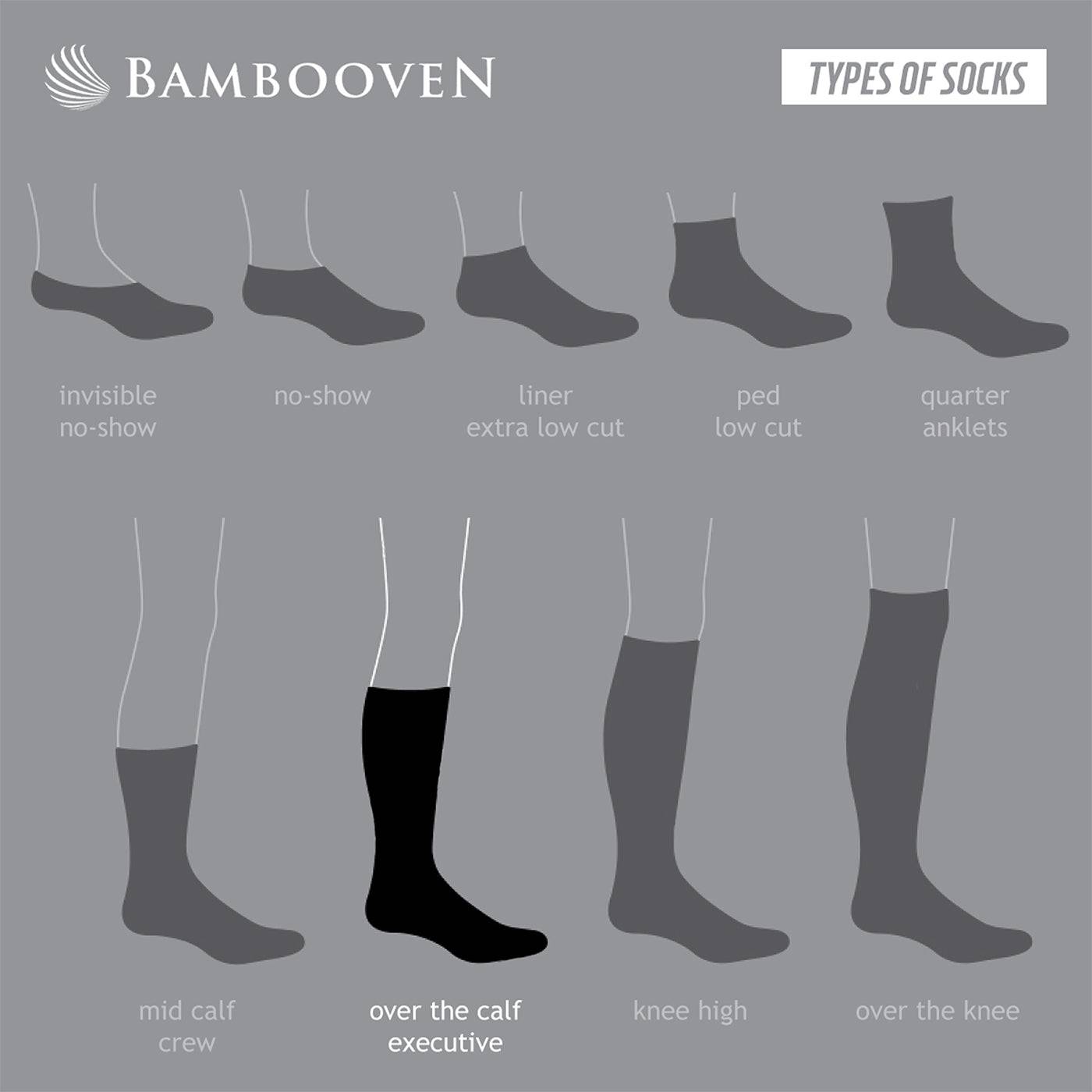 Men’s Bamboo Diabetic Dress & Trouser Socks 6-Pack - 637 Bambooven