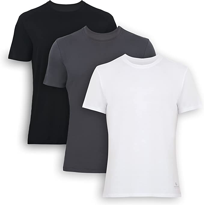 Men's Bamboo Crew Neck Undershirts (3-Pack) Bambooven