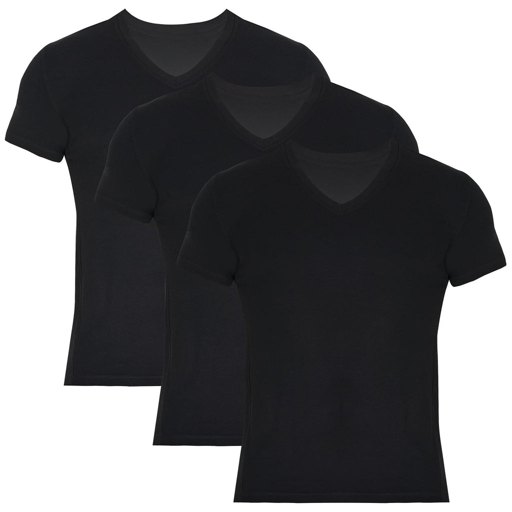 Men's Bamboo V-Neck Undershirt (3 Pack) Bambooven