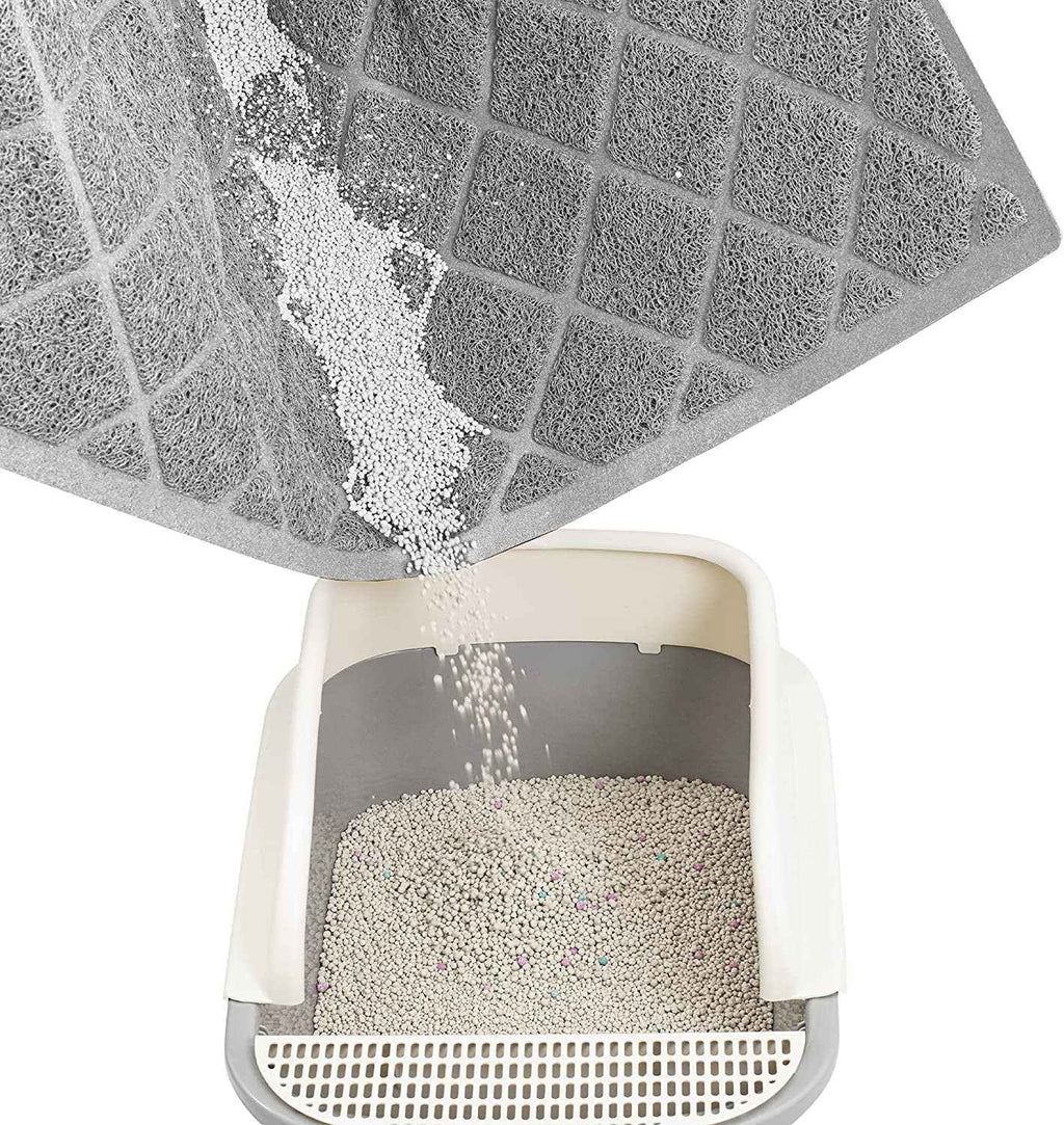 Premium Cat Litter Mat, Litter Box Mat with Non-Slip and Waterproof Backin