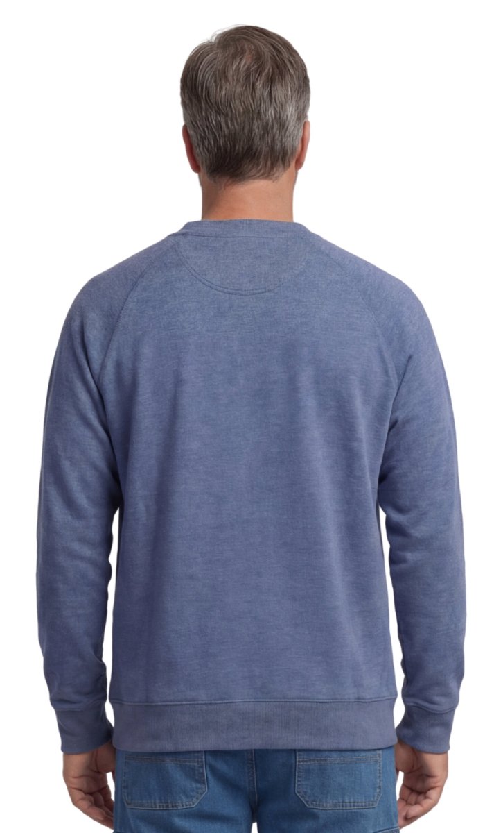 Mens 3 - Pocket Fleece Sweatshirt with Raglan Seams, Chest Pocket and Tagless Neck - Codex AI