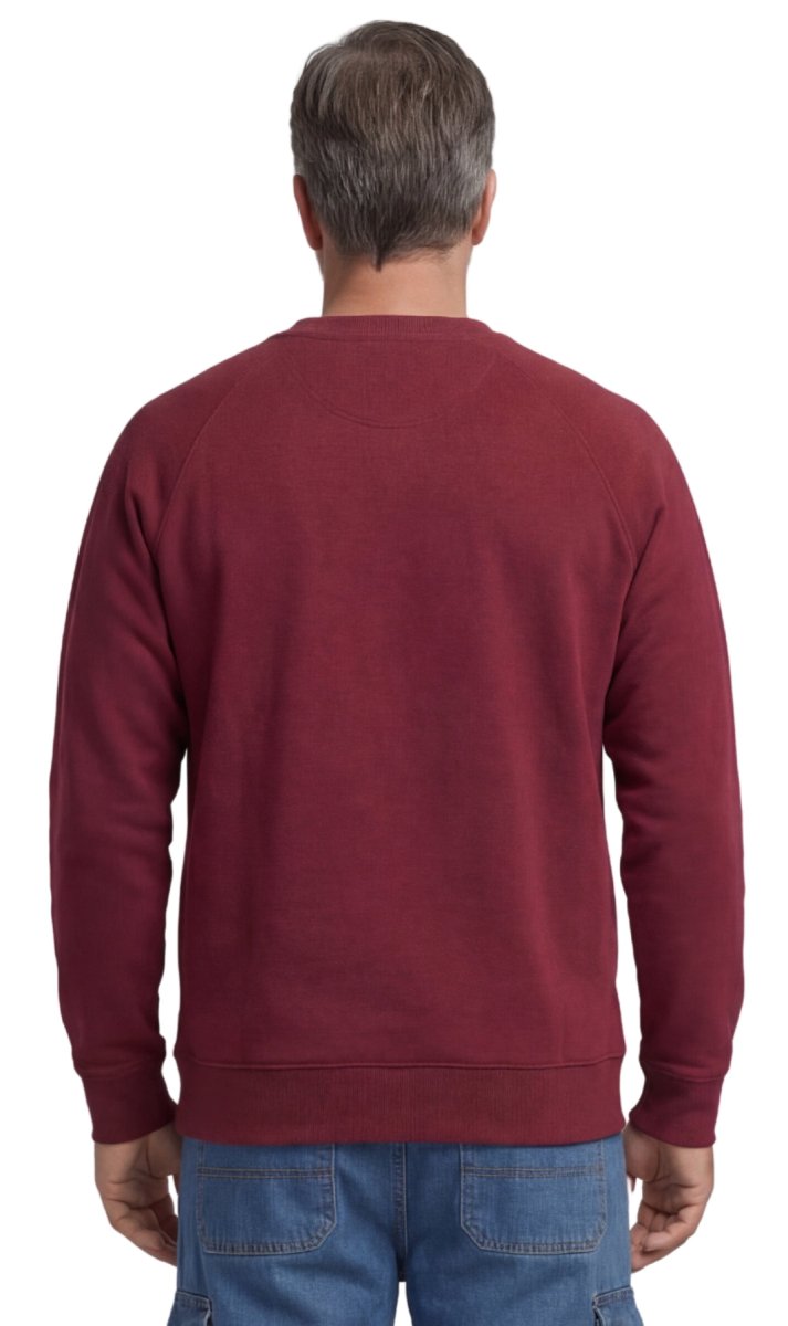 Mens 3 - Pocket Fleece Sweatshirt with Raglan Seams, Chest Pocket and Tagless Neck - Codex AI