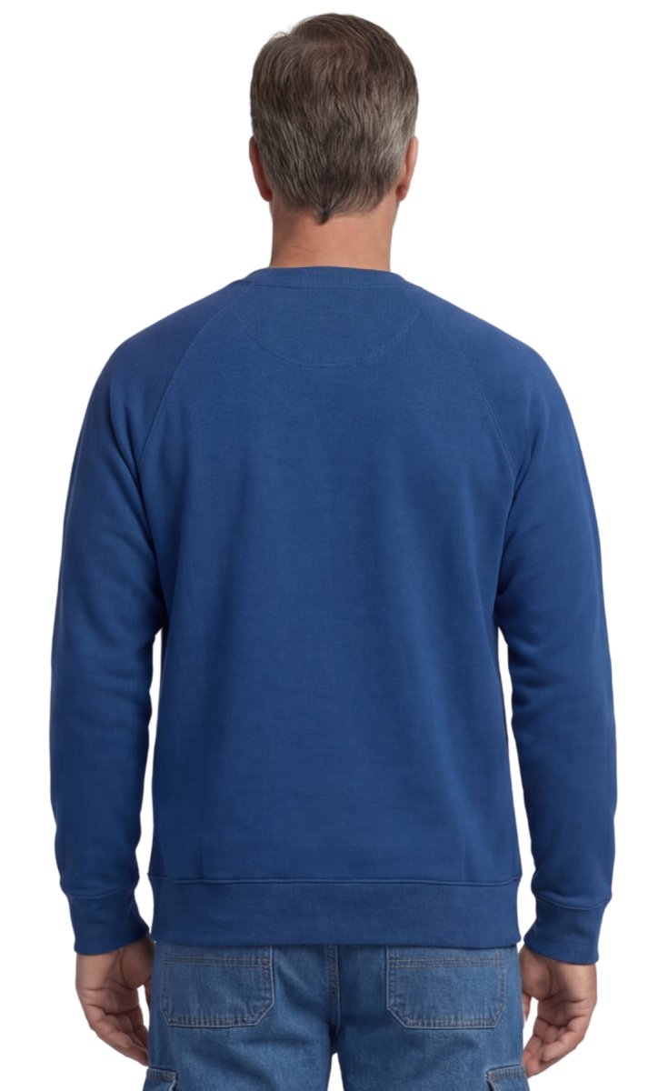 Mens 3 - Pocket Fleece Sweatshirt with Raglan Seams, Chest Pocket and Tagless Neck - Codex AI