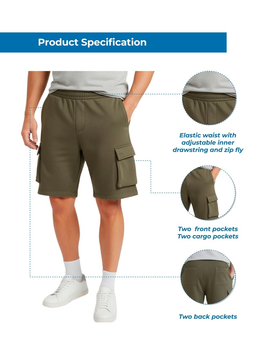 Men's Fleece Cargo Shorts – The Sweat Shorts You'll Wear Everywhere - Codex AI