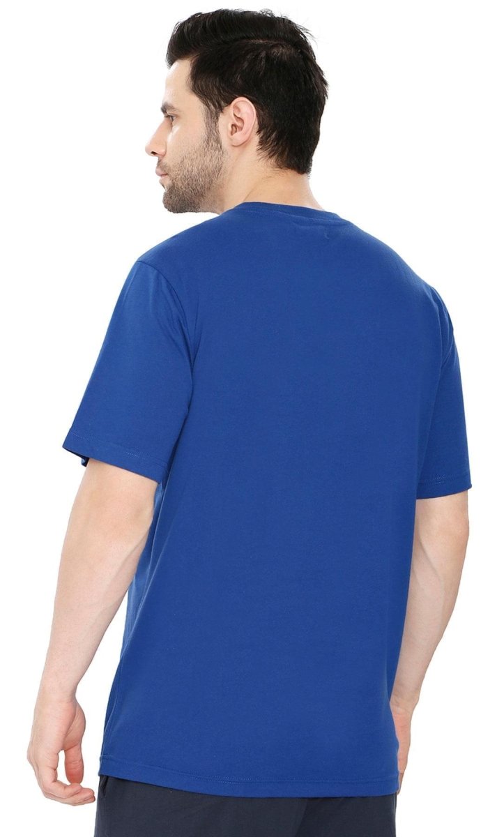 Men’s Heavyweight Short Sleeve V - Neck T-Shirt – Relaxed Fit Cotton Blend with Pocket - Codex AI