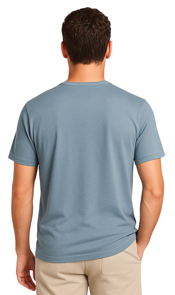 Men's Short Sleeve Henley Relaxed Fit Shirt with Pocket - Codex AI