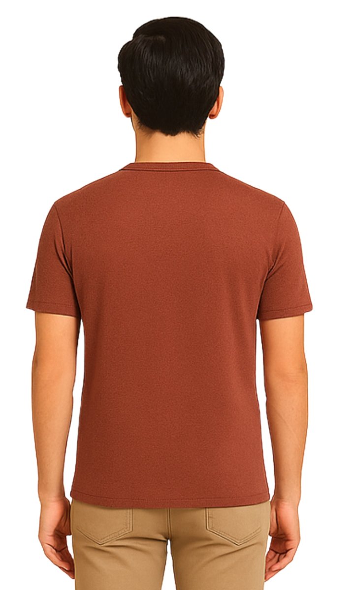 Men's Short Sleeve Henley Relaxed Fit Shirt with Pocket - Codex AI