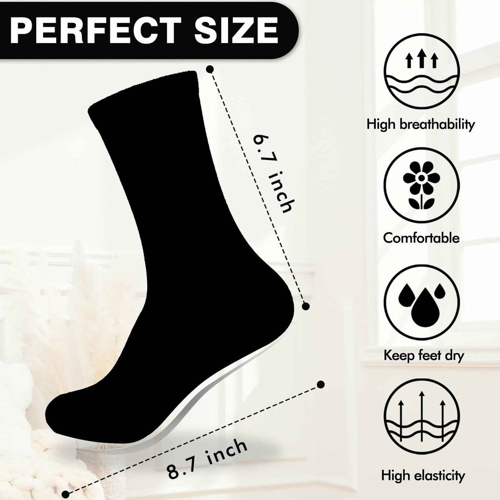 ZXGXLAW Funny Cat Dog Socks for Men Women One Size Comfortable Cute