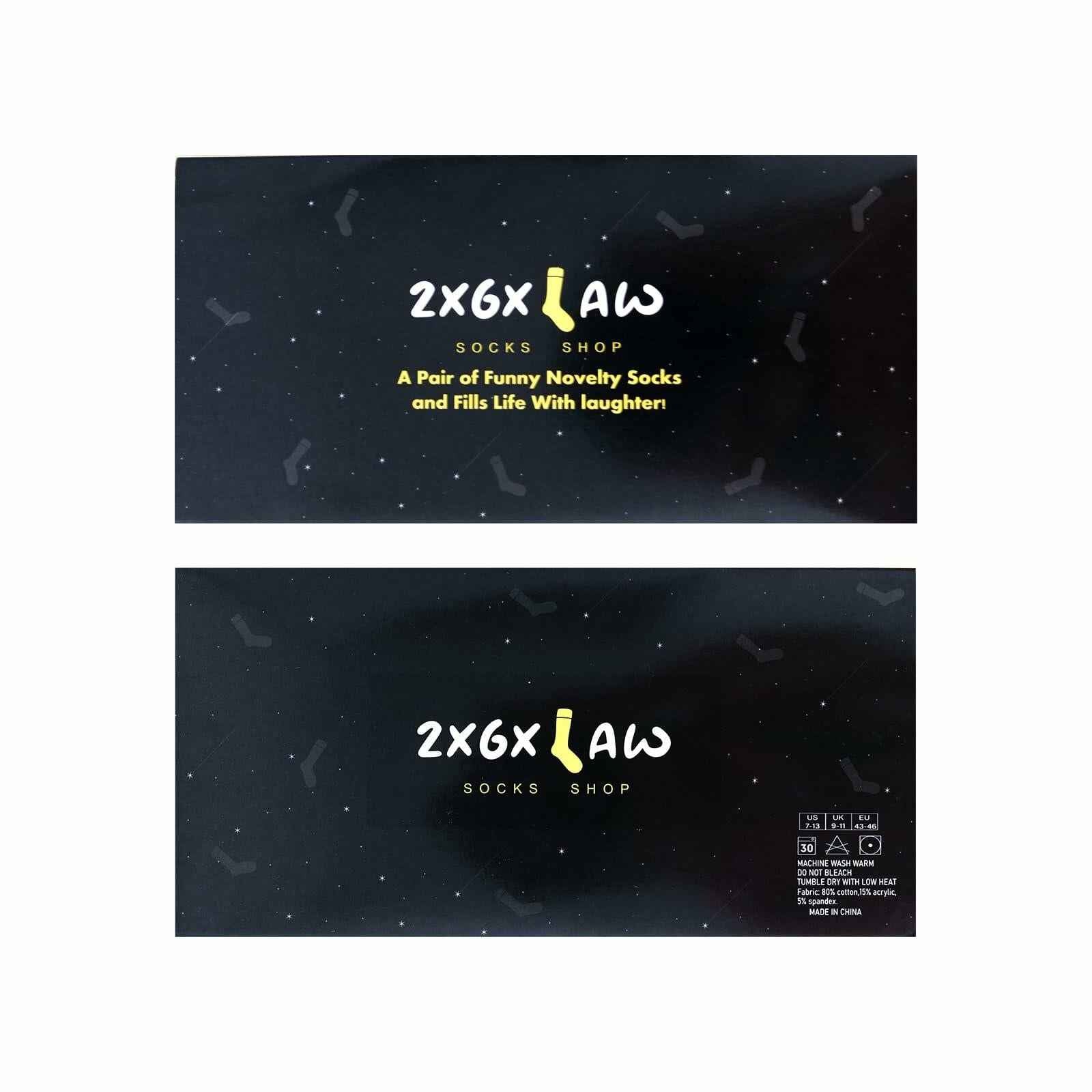 ZXGXLAW Funny Cat Dog Socks for Men Women One Size Comfortable Cute