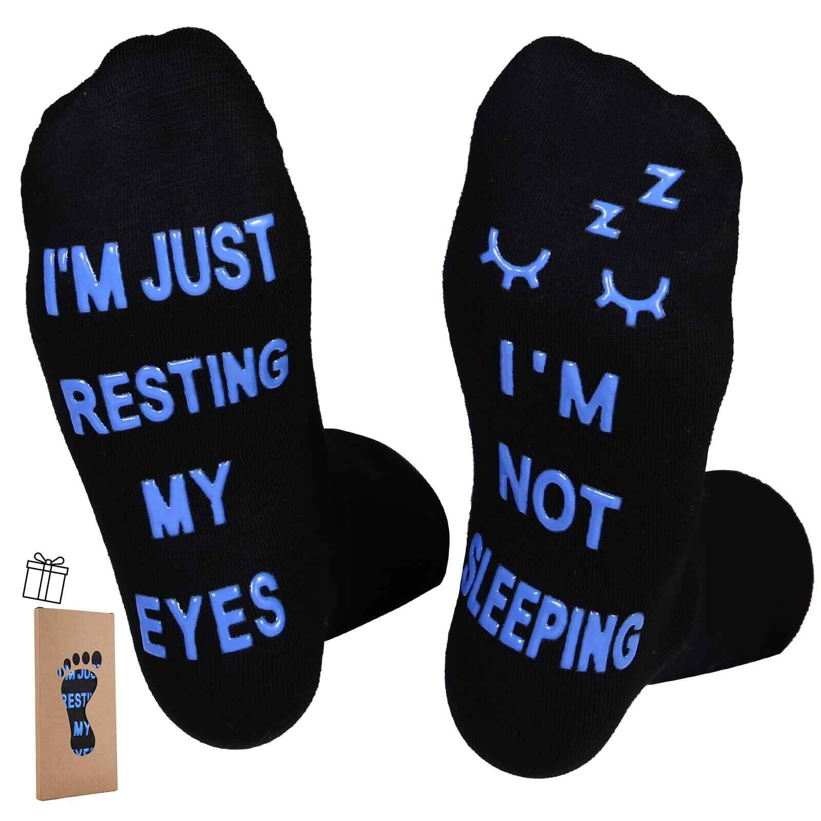 ZXGXLAW Men's Socks for Dad Grandpa Funny Gift Casual Crew Socks 1 Pair