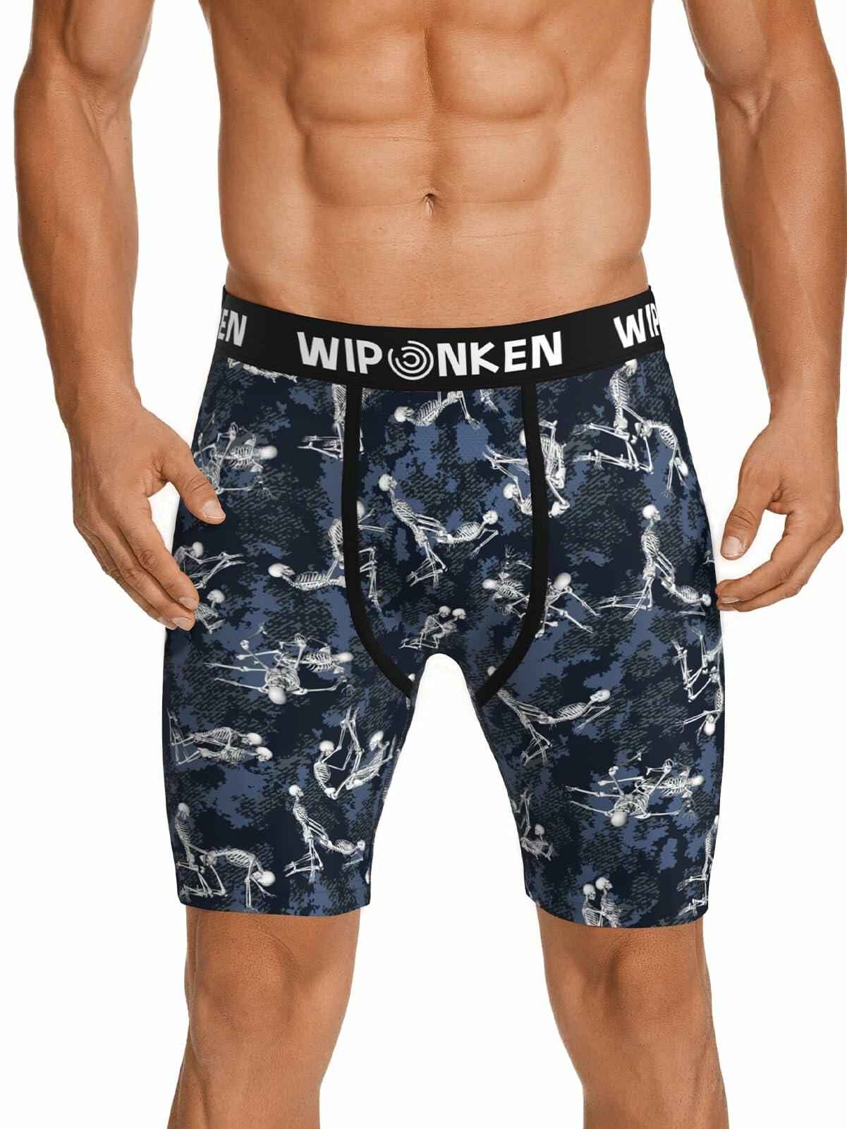 WIPONKEN Men's Boxer Briefs Moisture Wicking No-Fly Underwear Size S