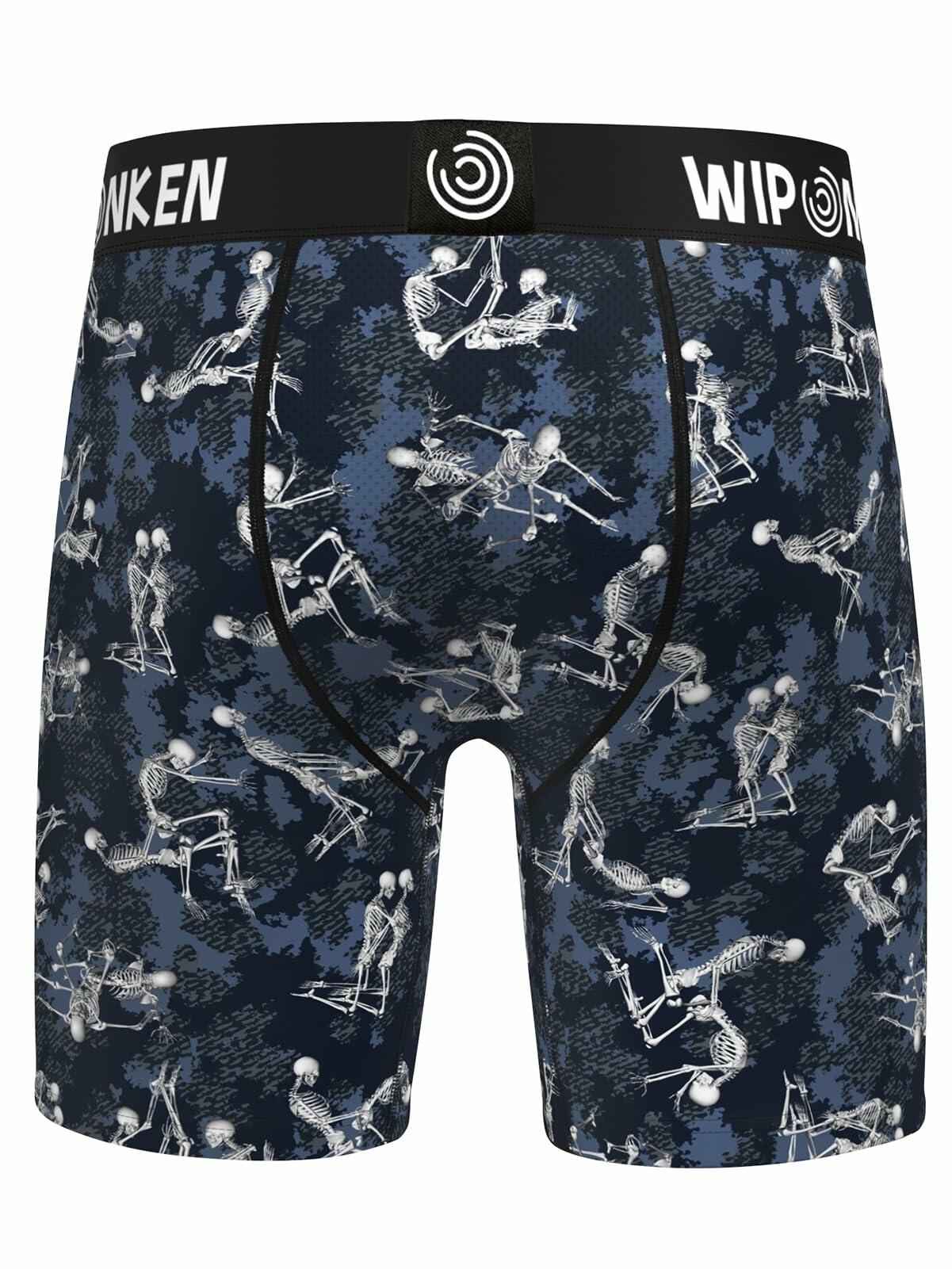 WIPONKEN Men's Boxer Briefs Moisture Wicking No-Fly Underwear Size S