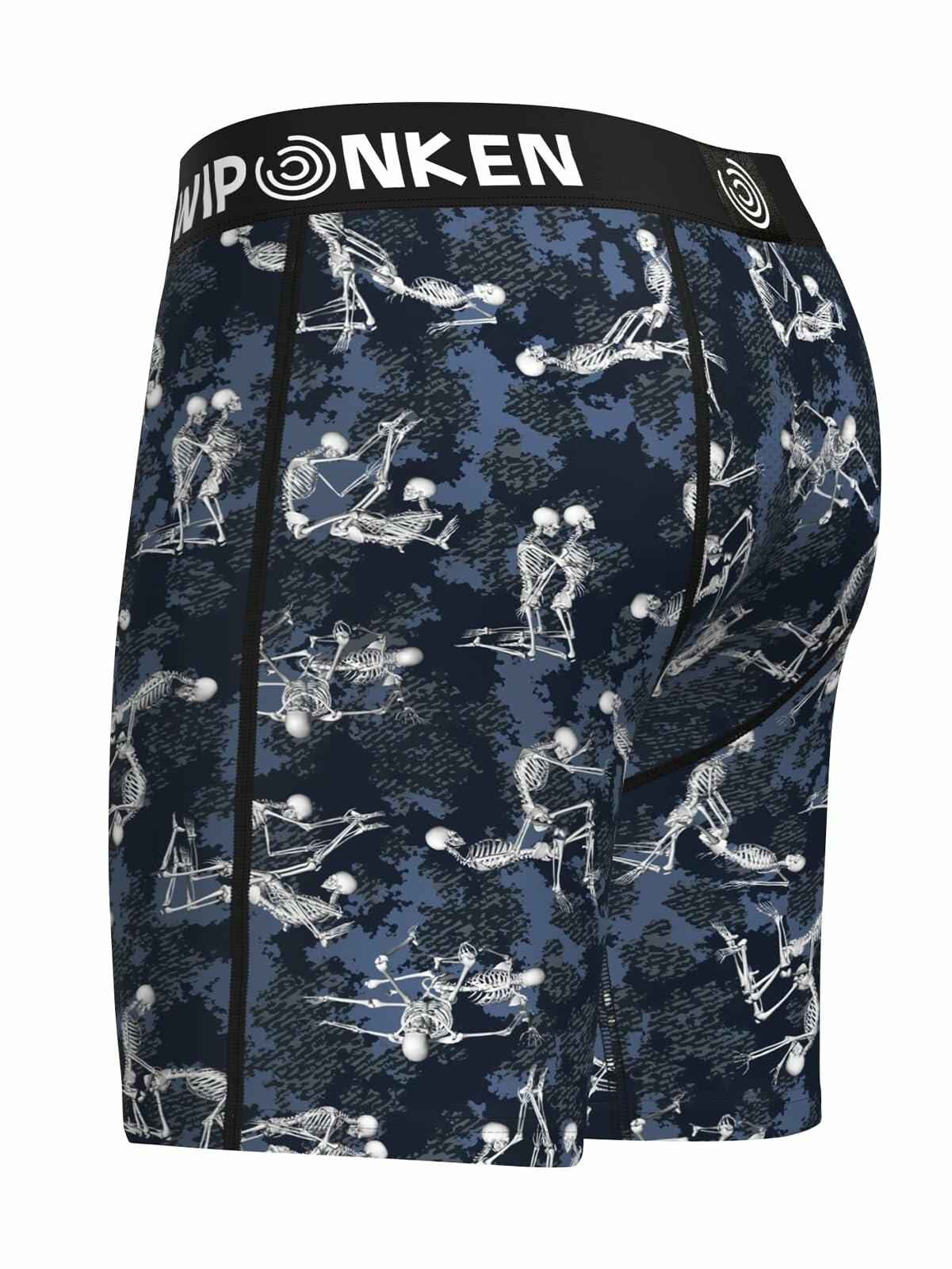 WIPONKEN Men's Boxer Briefs Moisture Wicking No-Fly Underwear Size S