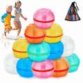 12 PCS Reusable Magnetic Water Balloons Silicone Donut Shape