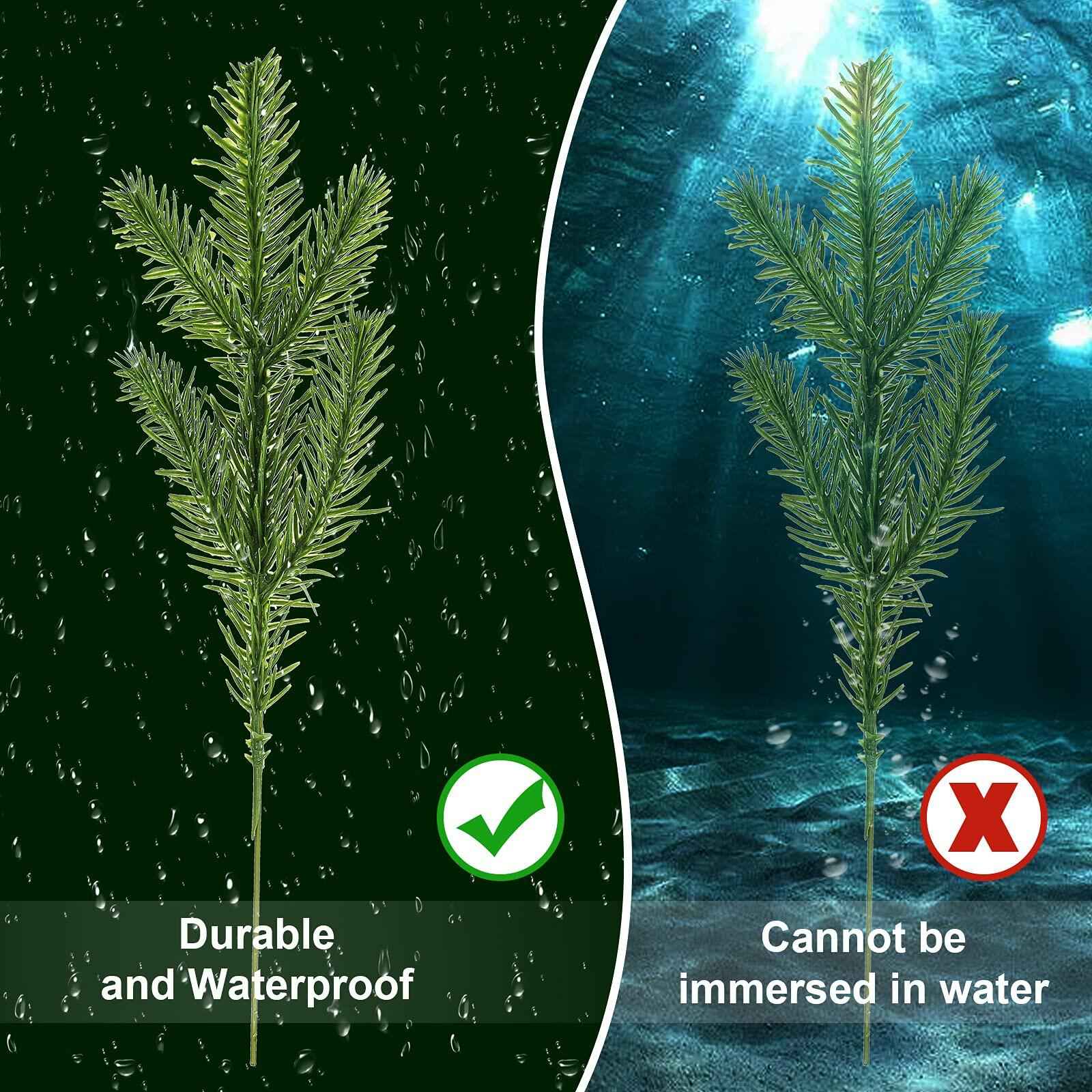 100 Pieces Artificial Pine Needles 10in Green Christmas DIY Accessories