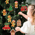 12pcs Gingerbread Man Christmas Tree Ornaments Cute Xmas Decor Accessories