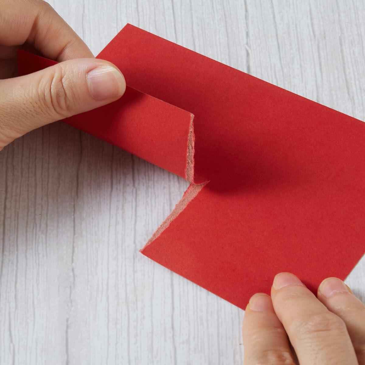 100 Sheets Christmas Cardstock Paper 250 GSM Thick 5x7in Green Red