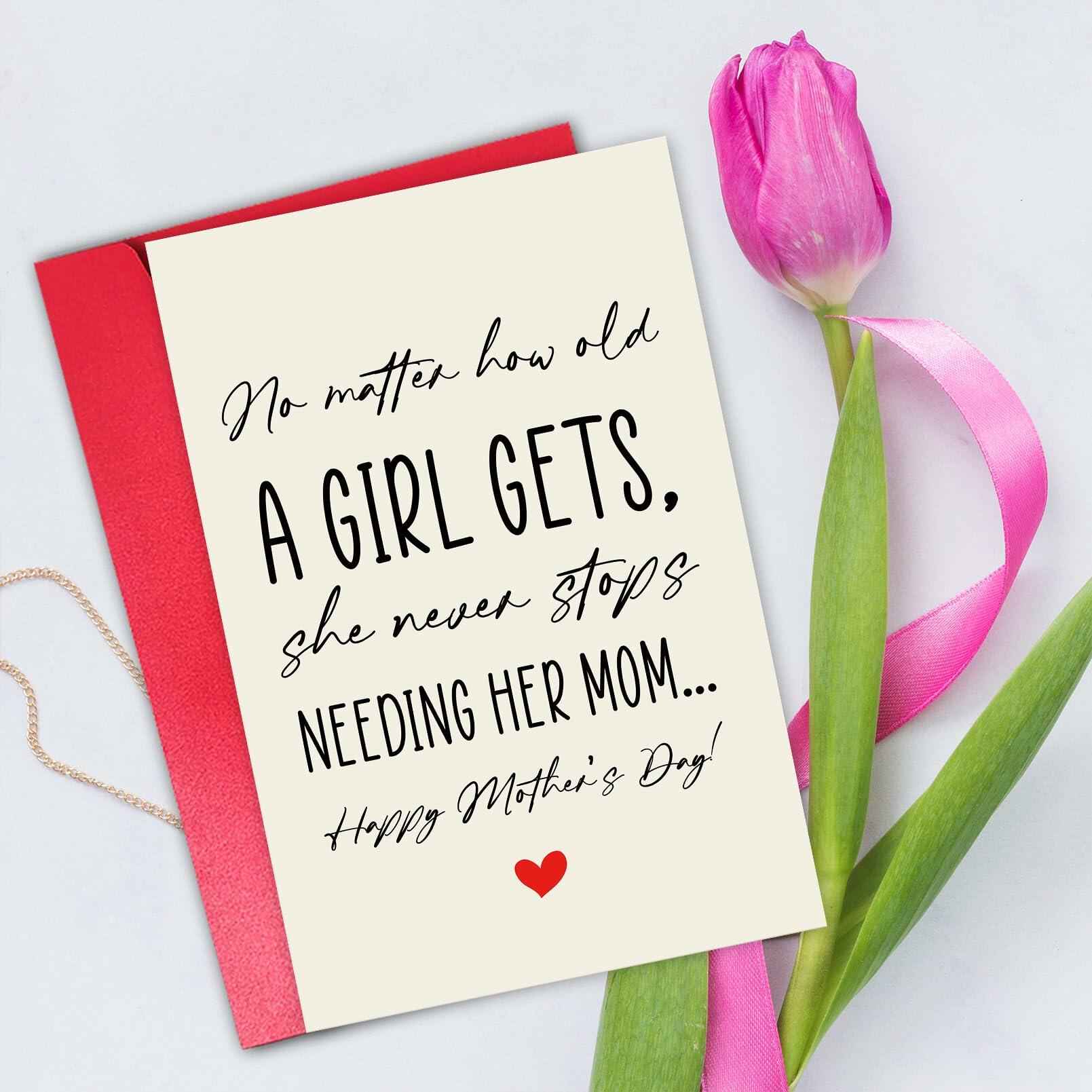 CSMOSJgreetings Funny Mother's Day Card for Mom Lovely Gift CSMOSJ-375-MQJ