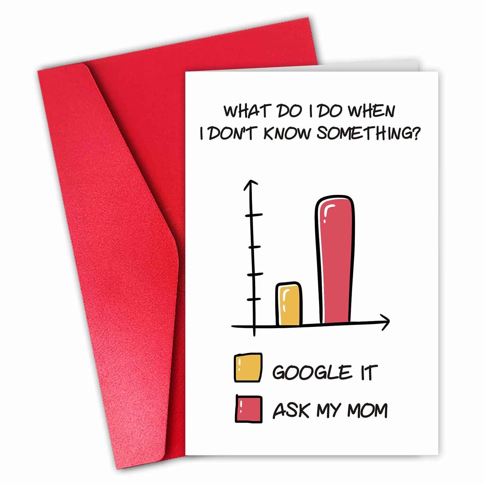 CSMOSJgreetings Funny Mothers Day Card for Mom from Son Daughter Color #13