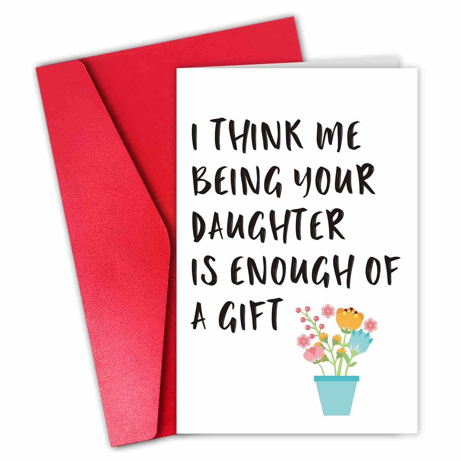 CSMOSJgreetings Mothers Day Card from Daughter Cheeky Gift Color #1