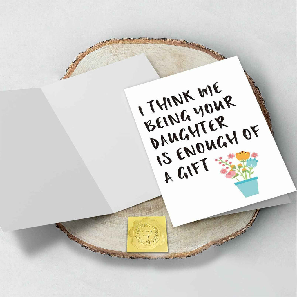 CSMOSJgreetings Mothers Day Card from Daughter Cheeky Gift Color #1