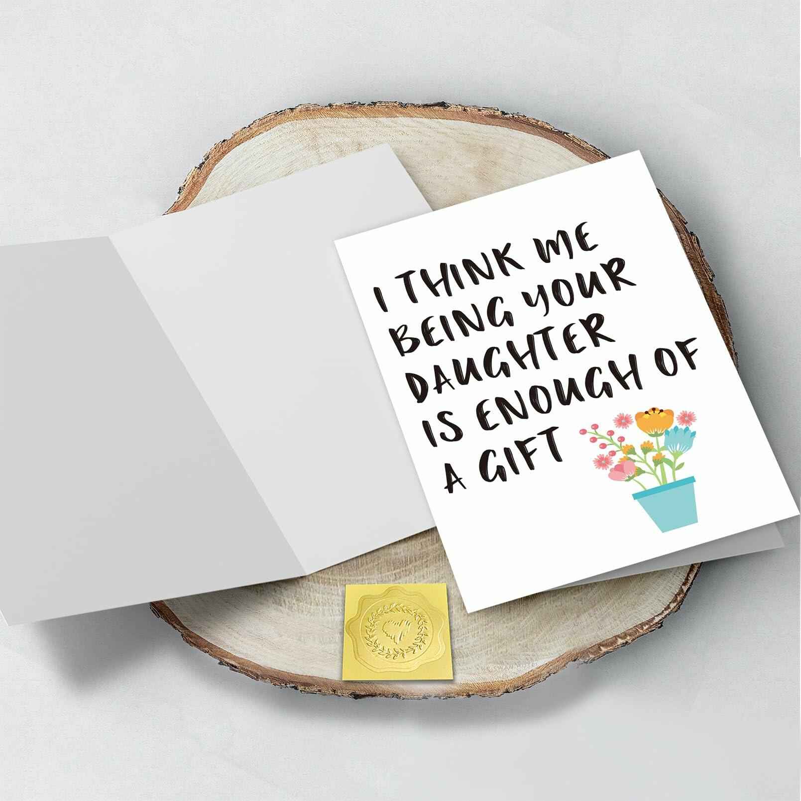 CSMOSJgreetings Mothers Day Card from Daughter Cheeky Gift Color #1