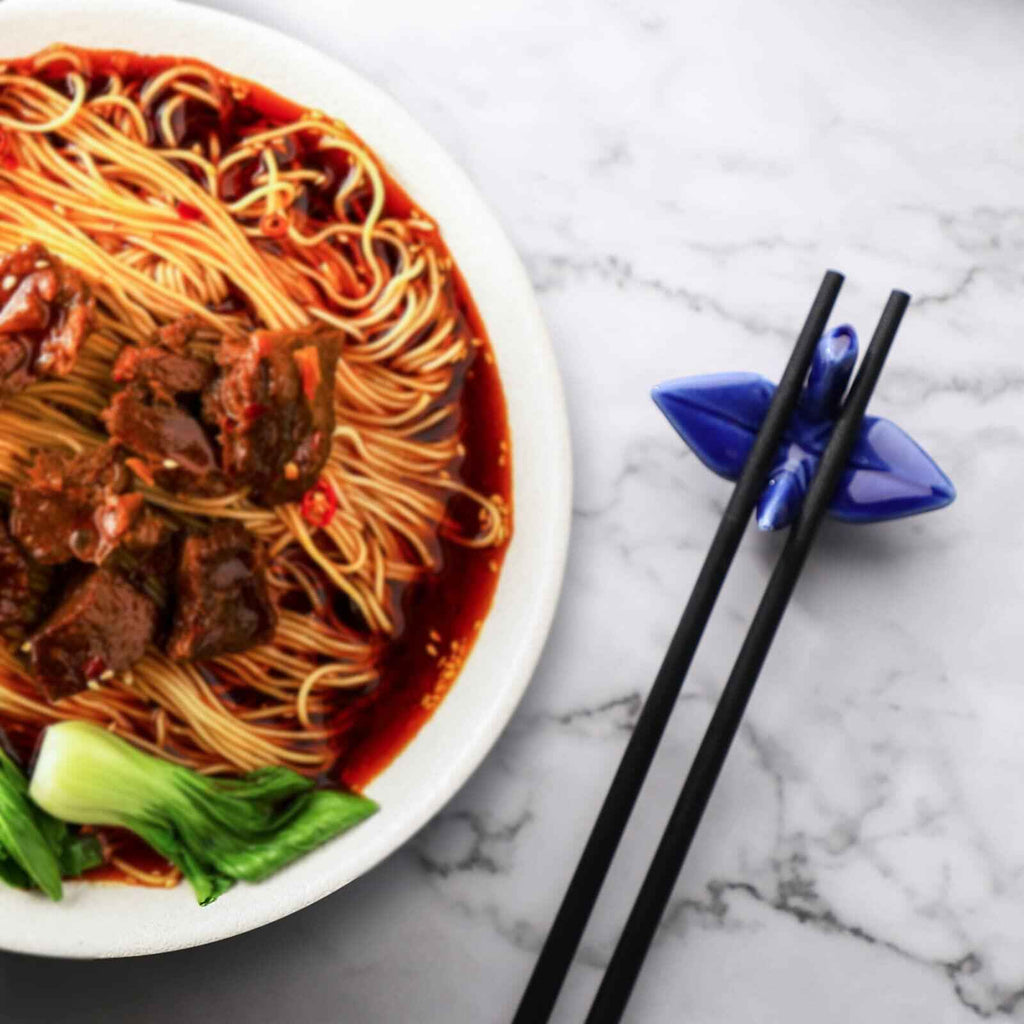 12 Pack Ceramic Chopstick Rest Porcelain Crane Tableware Holders