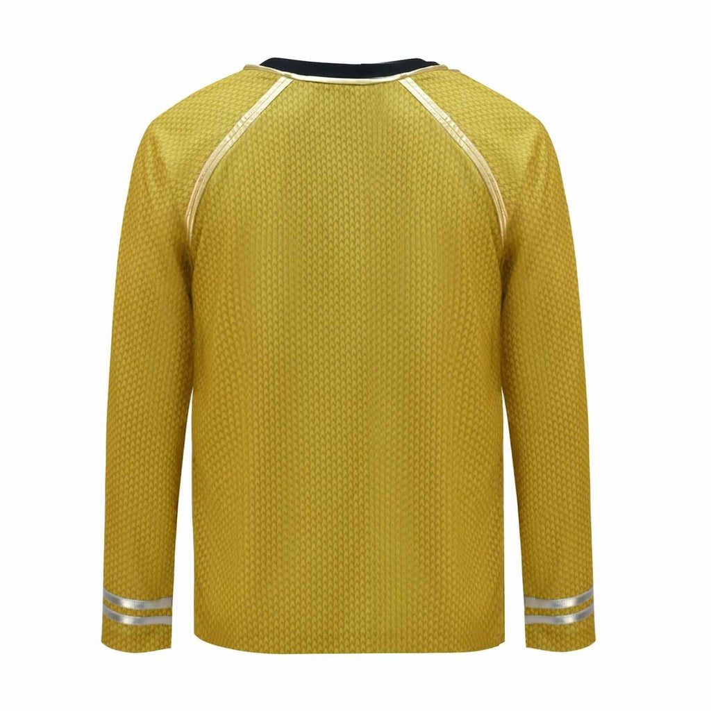 Aiweran Captain Kirk Costume Adult Men Yellow T-Shirt(S), Small