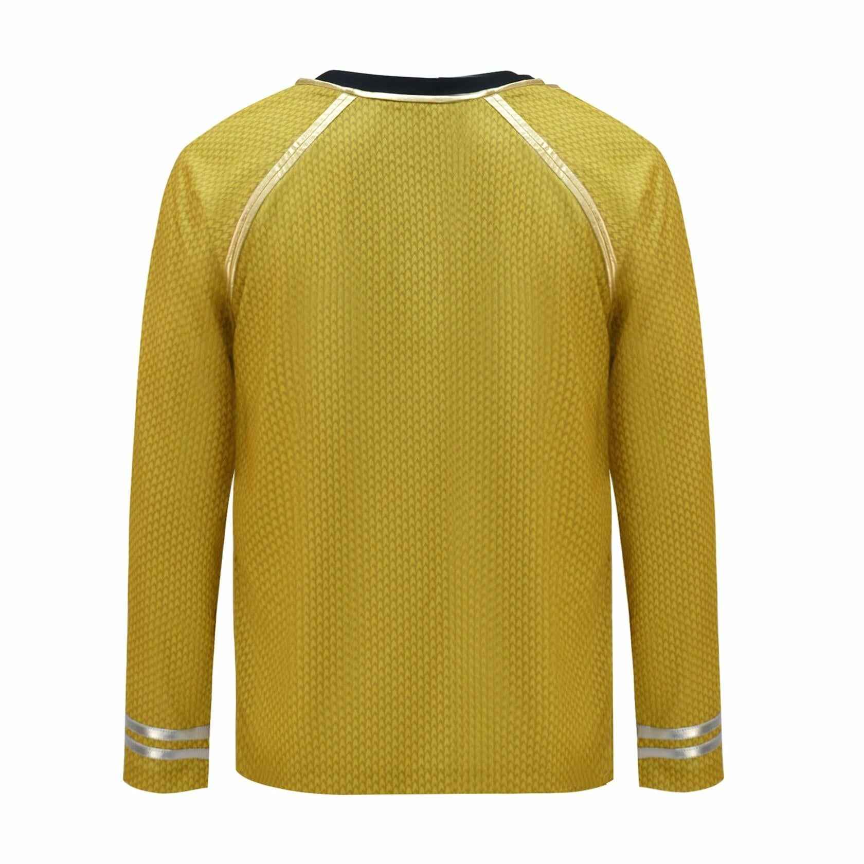 Aiweran Captain Kirk Costume Adult Men Yellow T-Shirt(S), Small